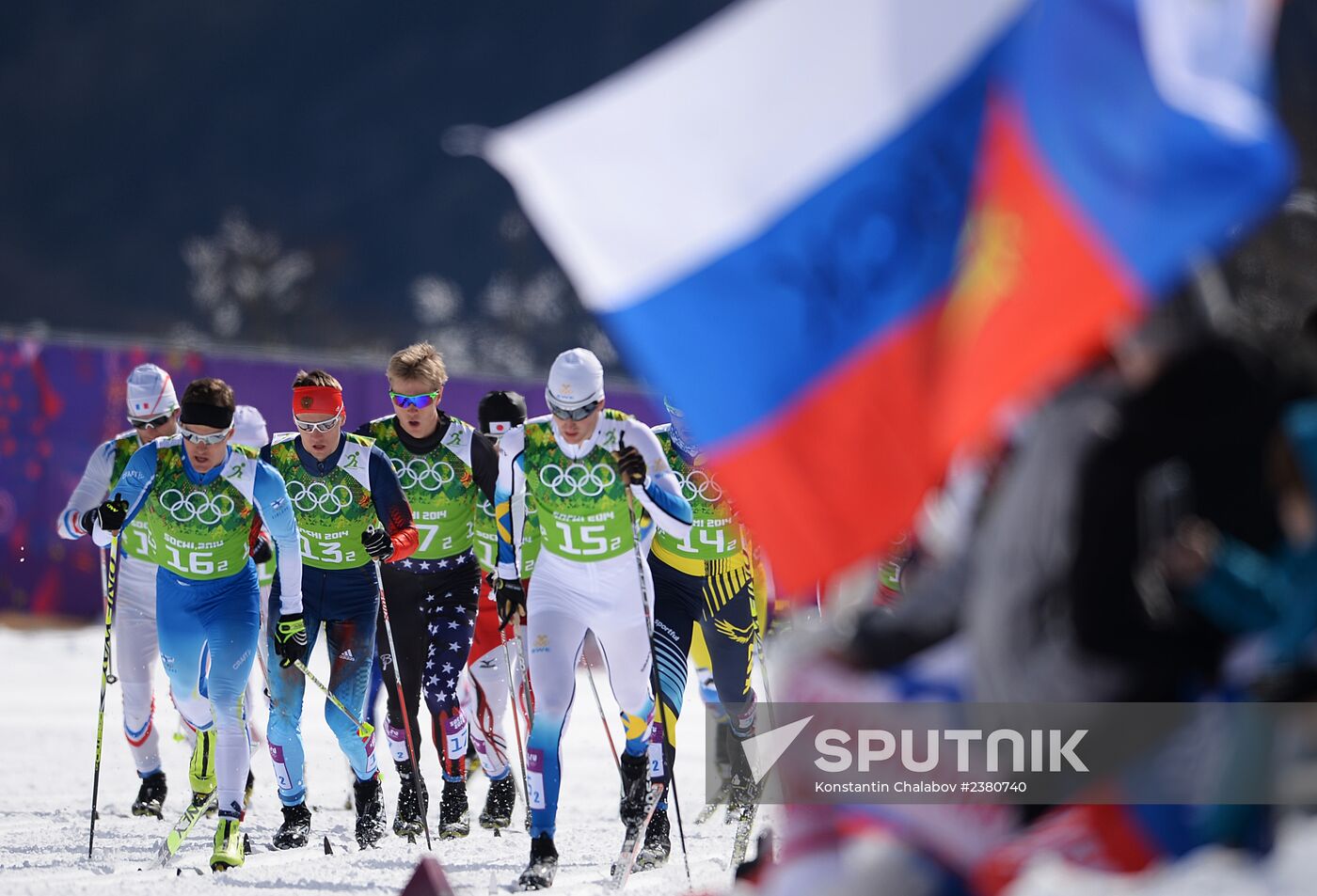 2014 Winter Olympics. Cross-country skiing. Men. Team sprint