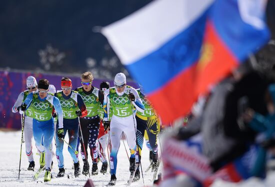 2014 Winter Olympics. Cross-country skiing. Men. Team sprint