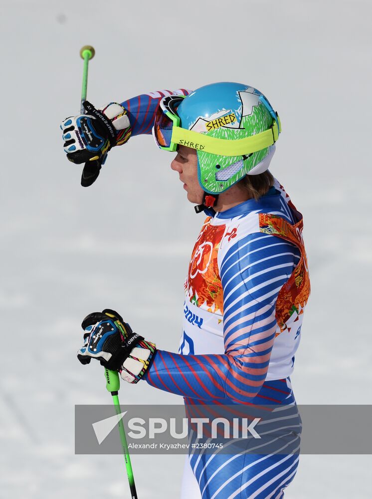 2014 Winter Olympics. Alpine skiing. Men. Giant slalom