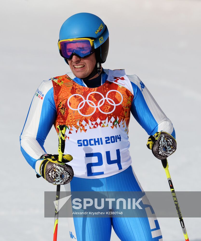2014 Winter Olympics. Alpine skiing. Men. Giant slalom