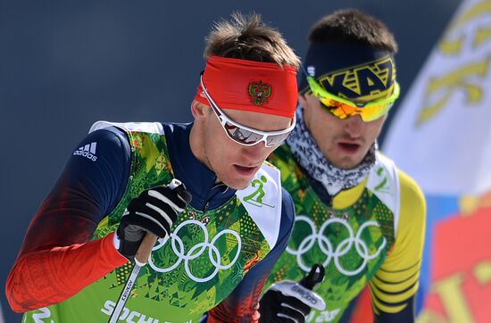 2014 Winter Olympics. Cross-country skiing. Men. Team sprint