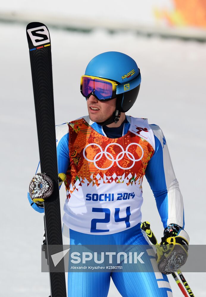 2014 Winter Olympics. Alpine skiing. Men. Giant slalom