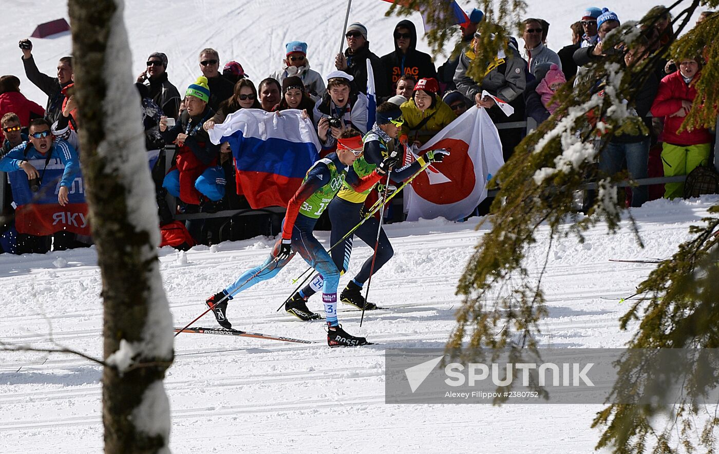 2014 Winter Olympics. Cross-country skiing. Men. Team sprint