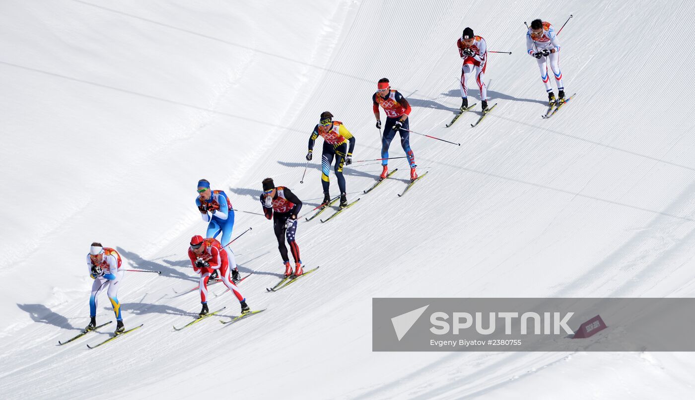 2014 Winter Olympics. Cross-country skiing. Men. Team sprint