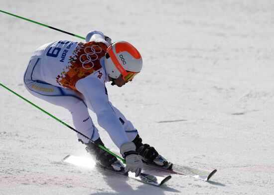 2014 Winter Olympics. Alpine skiing. Men. Giant slalom