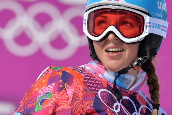 2014 Winter Olympics. Snowboarding. Women. Parallel giant slalom. Semi-finals
