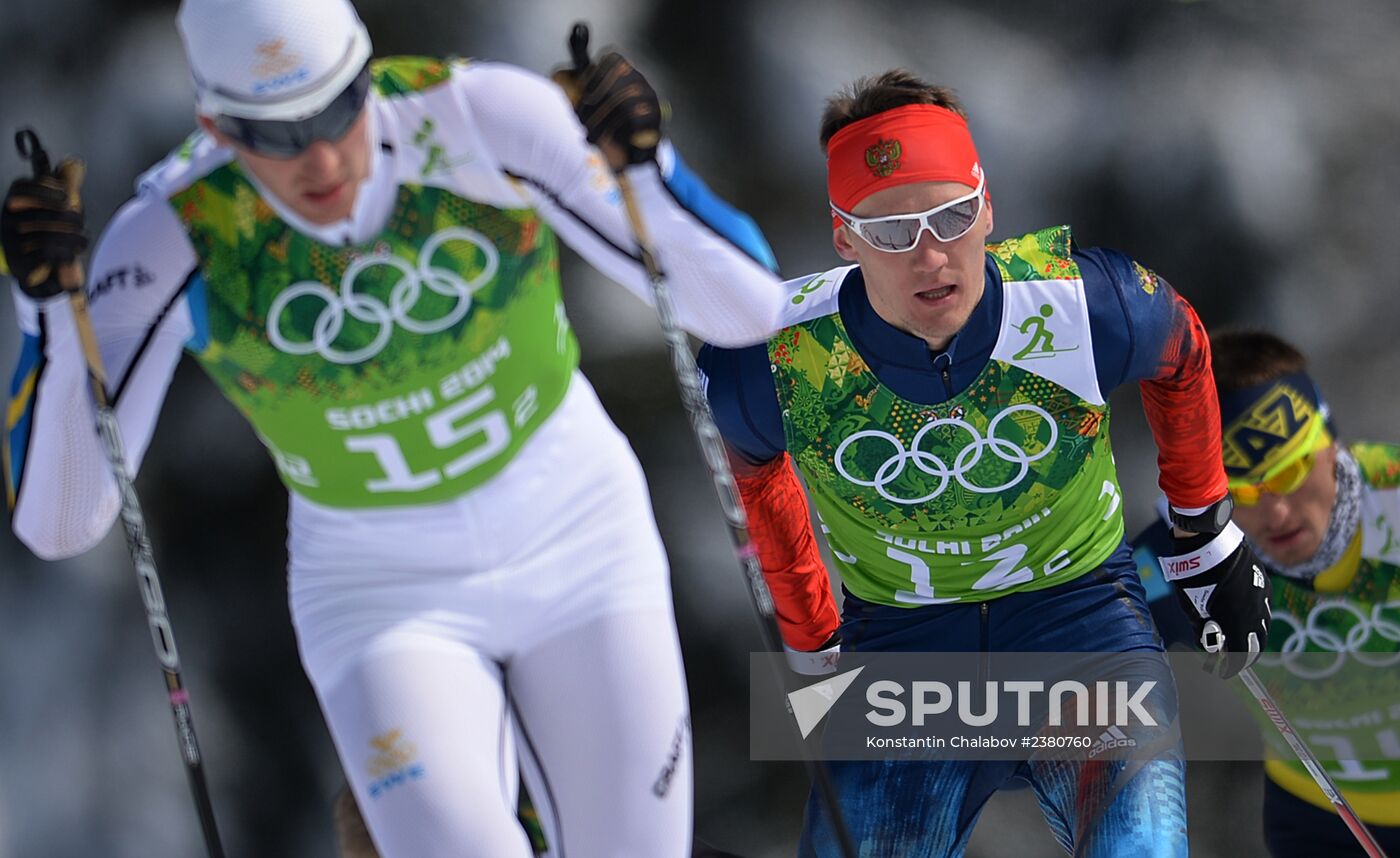 2014 Winter Olympics. Cross-country skiing. Men. Team sprint