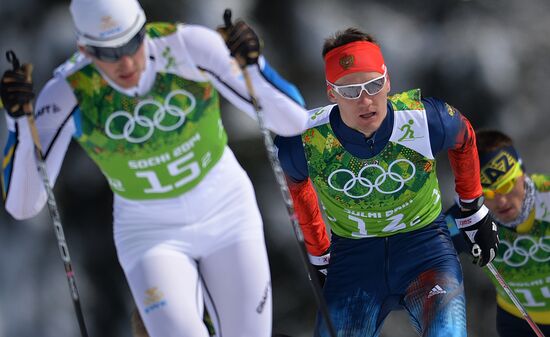 2014 Winter Olympics. Cross-country skiing. Men. Team sprint