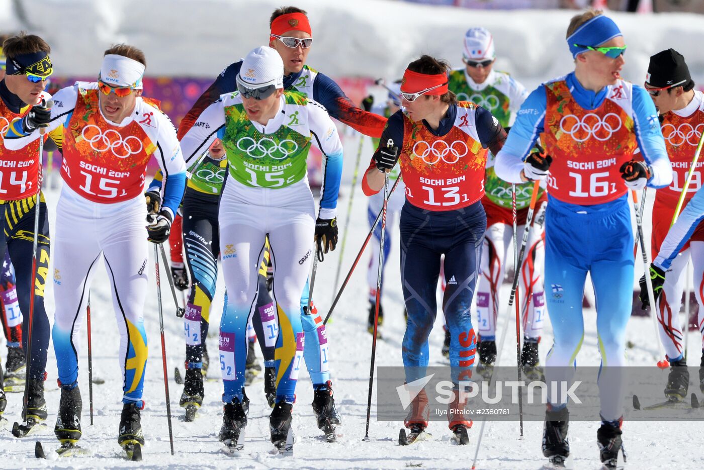 2014 Winter Olympics. Cross-country skiing. Men. Team sprint