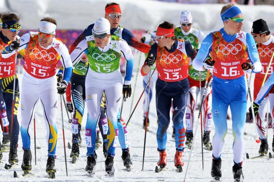 2014 Winter Olympics. Cross-country skiing. Men. Team sprint