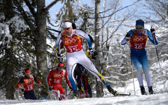 2014 Winter Olympics. Cross-country skiing. Men. Team sprint