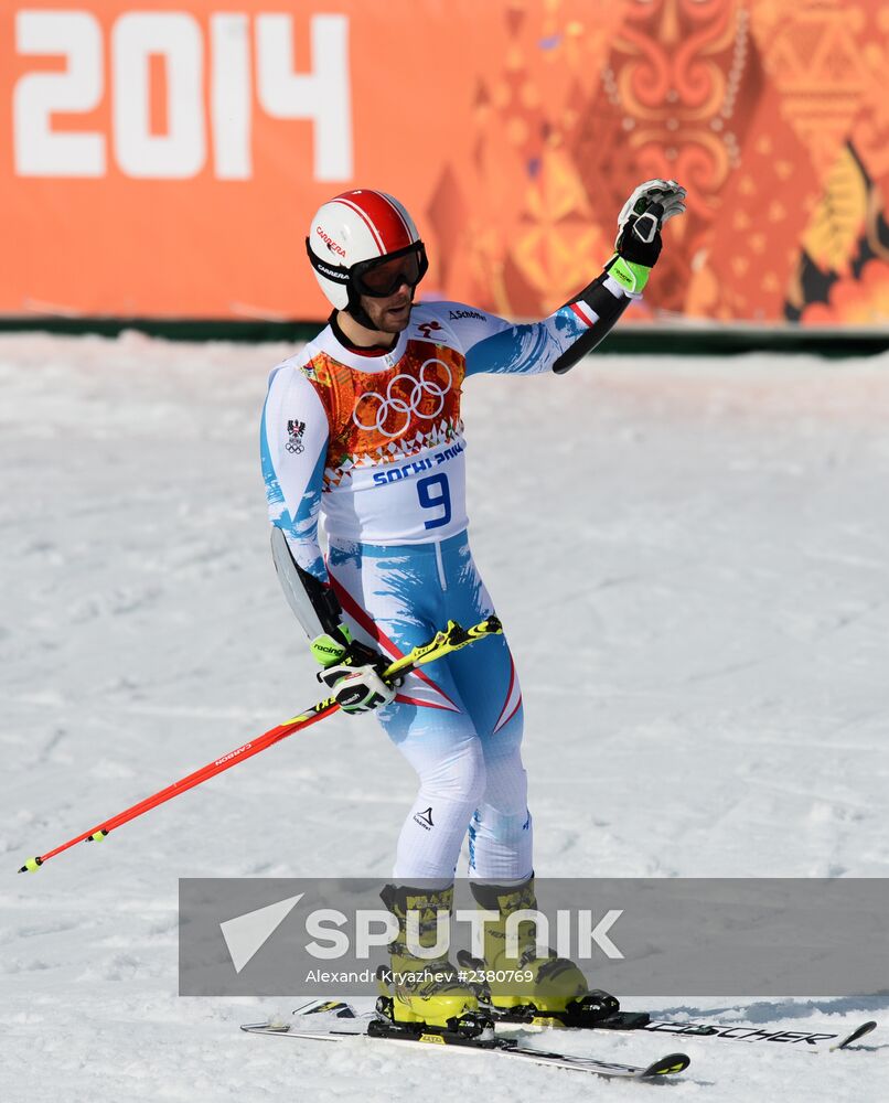 2014 Winter Olympics. Alpine skiing. Men. Giant slalom