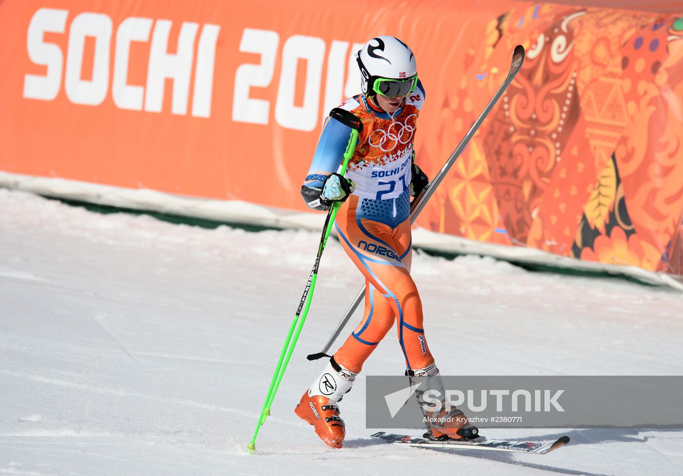 2014 Winter Olympics. Alpine skiing. Men. Giant slalom