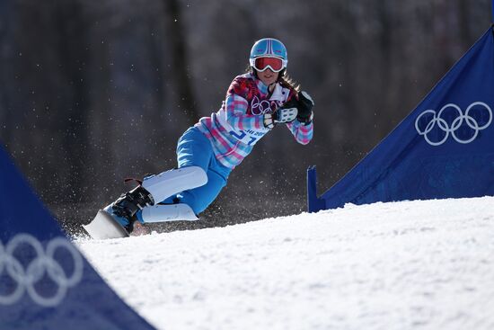 2014 Winter Olympics. Snowboarding. Women. Parallel giant slalom. Finals
