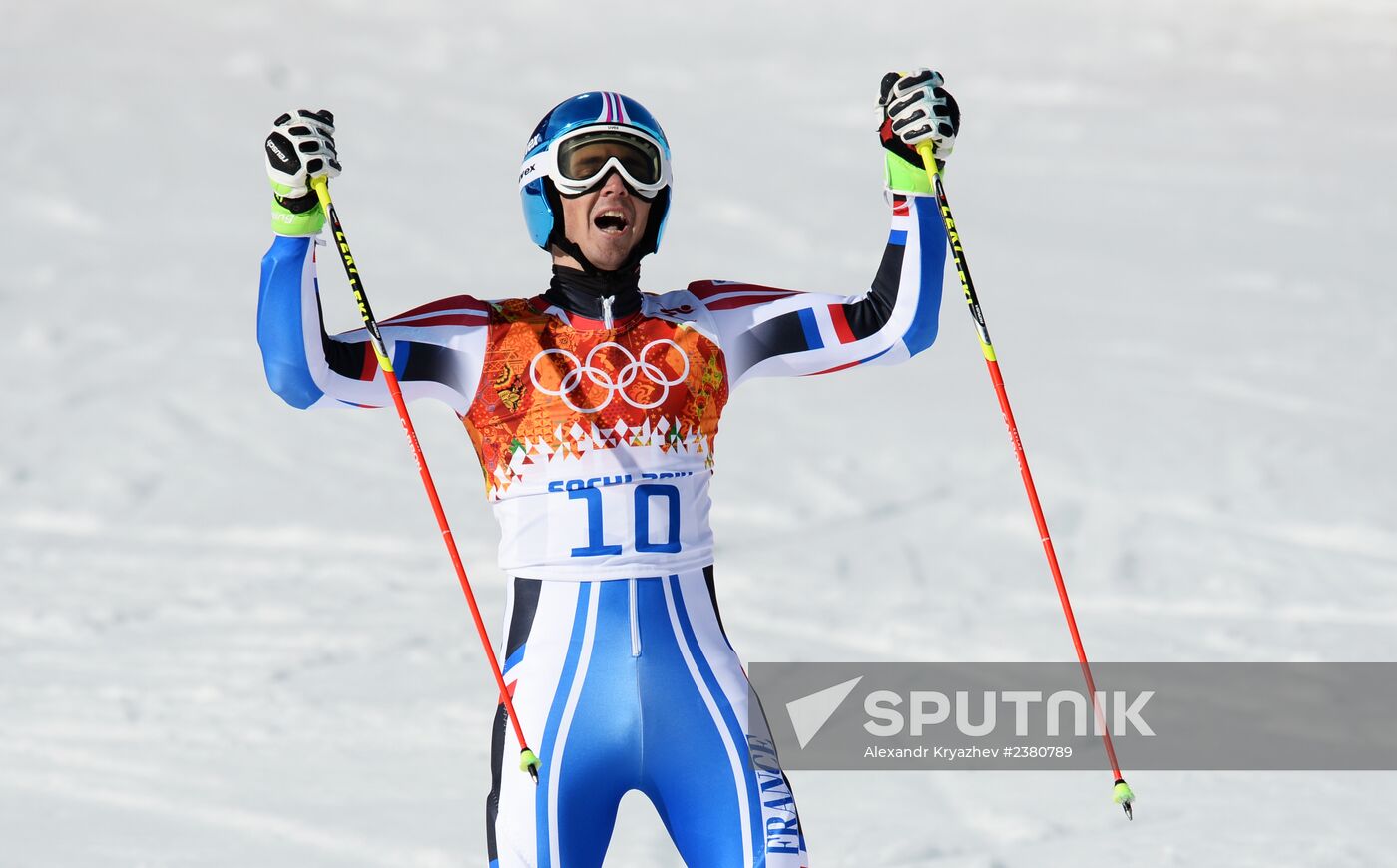 2014 Winter Olympics. Alpine skiing. Men. Giant slalom
