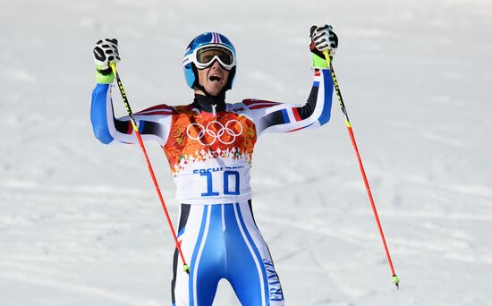 2014 Winter Olympics. Alpine skiing. Men. Giant slalom