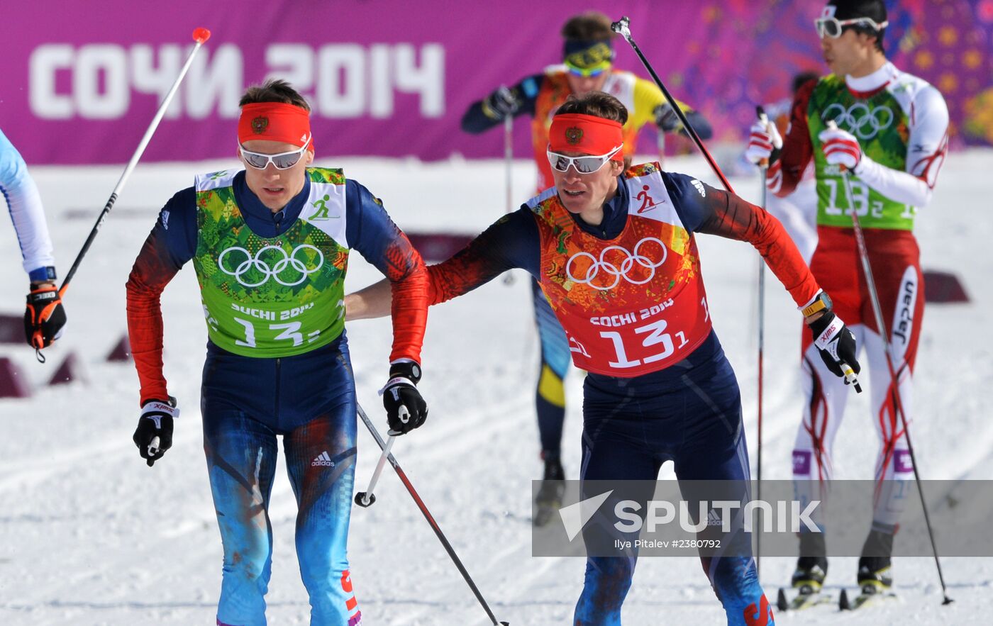 2014 Winter Olympics. Cross-country skiing. Men. Team sprint