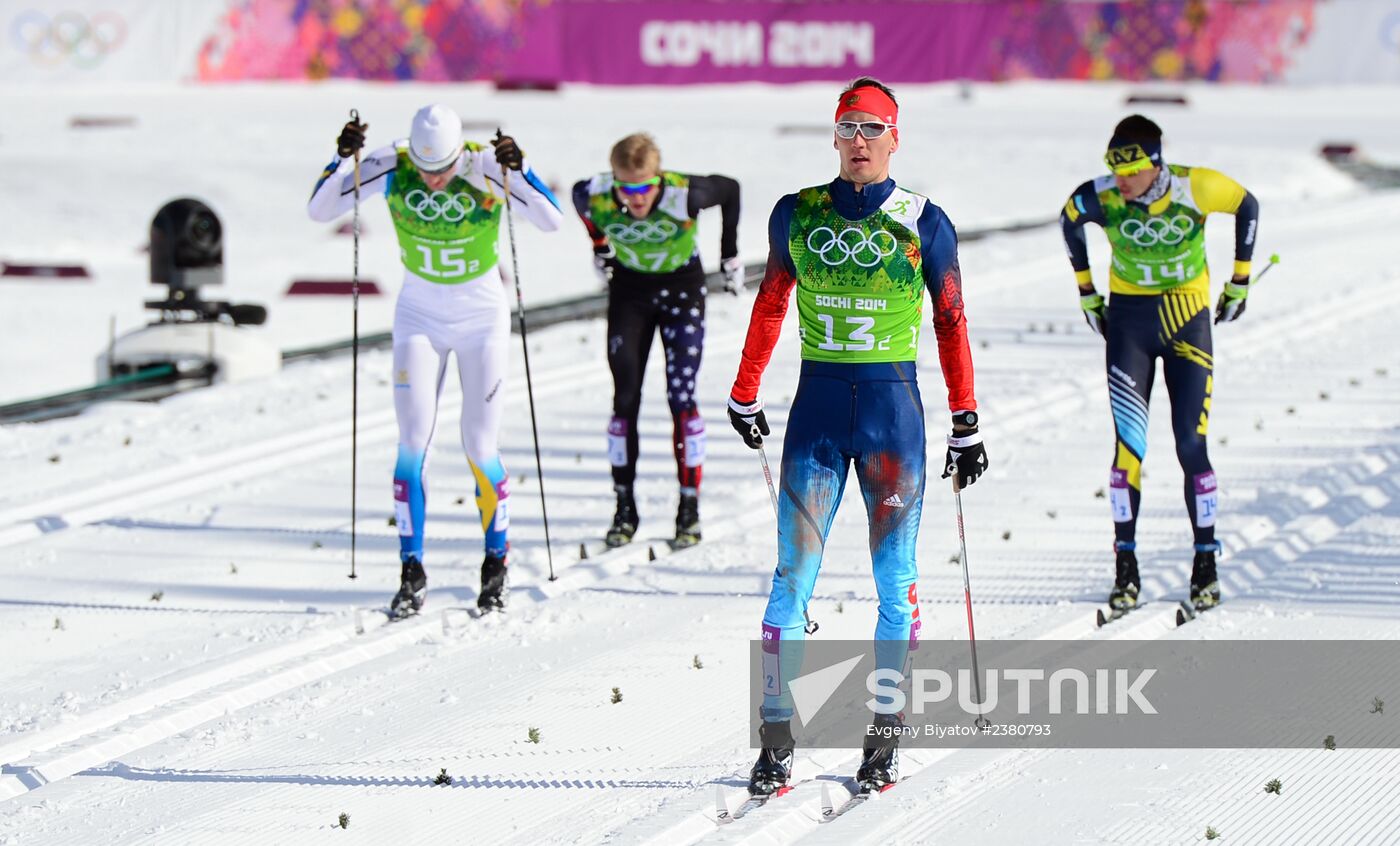 2014 Winter Olympics. Cross-country skiing. Men. Team sprint