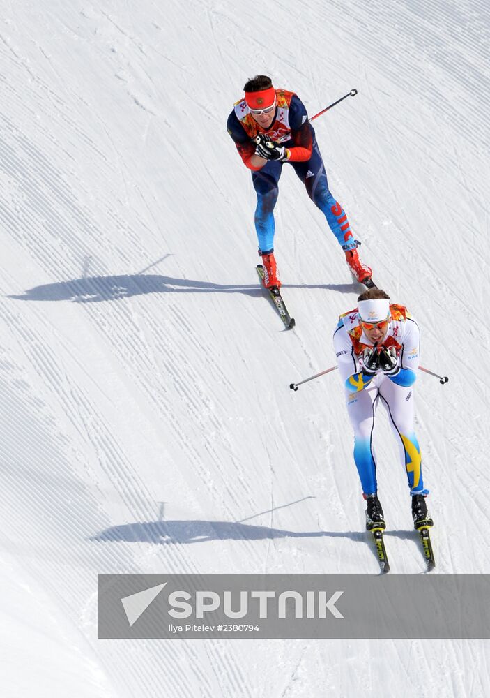 2014 Winter Olympics. Cross-country skiing. Men. Team sprint