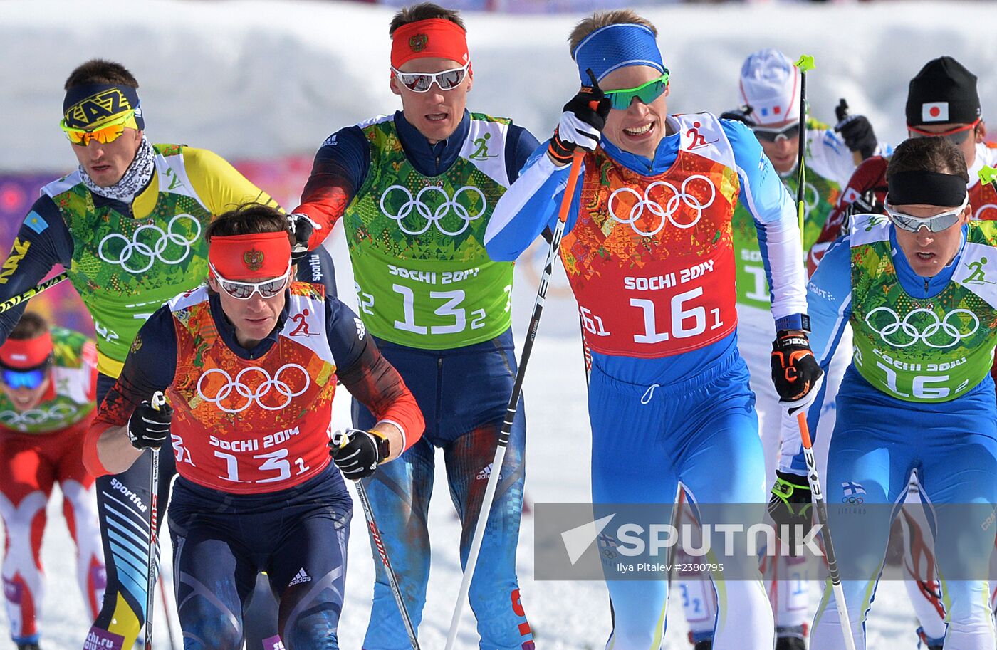 2014 Winter Olympics. Cross-country skiing. Men. Team sprint