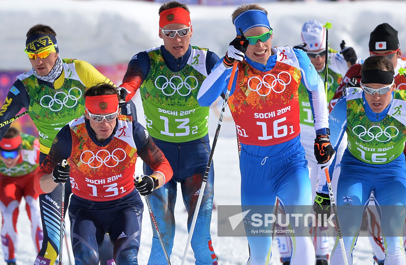 2014 Winter Olympics. Cross-country skiing. Men. Team sprint