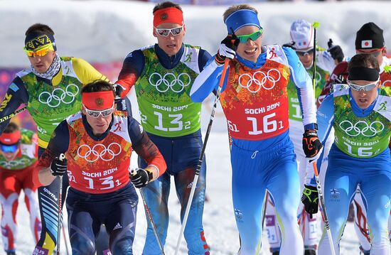 2014 Winter Olympics. Cross-country skiing. Men. Team sprint