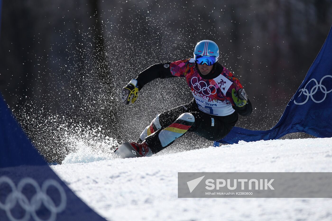 2014 Winter Olympics. Snowboarding. Men. Parallel giant slalom. Finals