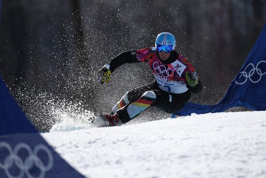 2014 Winter Olympics. Snowboarding. Men. Parallel giant slalom. Finals