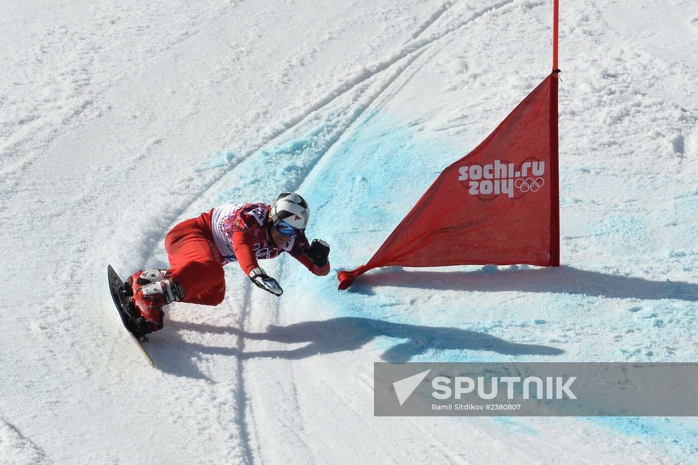 2014 Winter Olympics. Snowboarding. Men. Parallel giant slalom. Finals