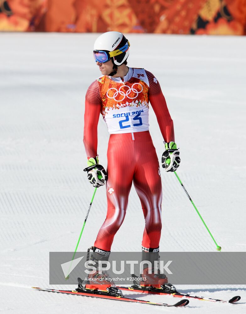 2014 Winter Olympics. Alpine skiing. Men. Giant slalom
