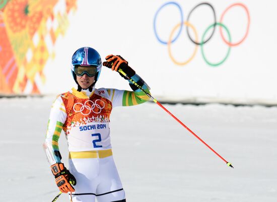 2014 Winter Olympics. Alpine skiing. Men. Giant slalom