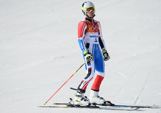 2014 Winter Olympics. Alpine skiing. Men. Giant slalom