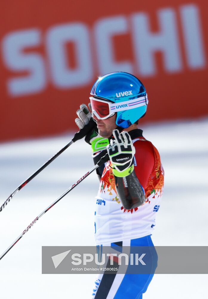 2014 Winter Olympics. Alpine skiing. Men. Giant slalom