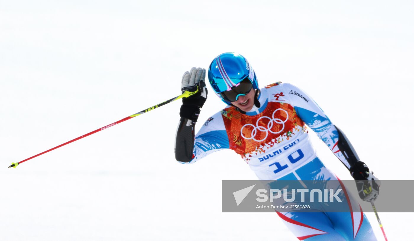 2014 Winter Olympics. Alpine skiing. Men. Giant slalom
