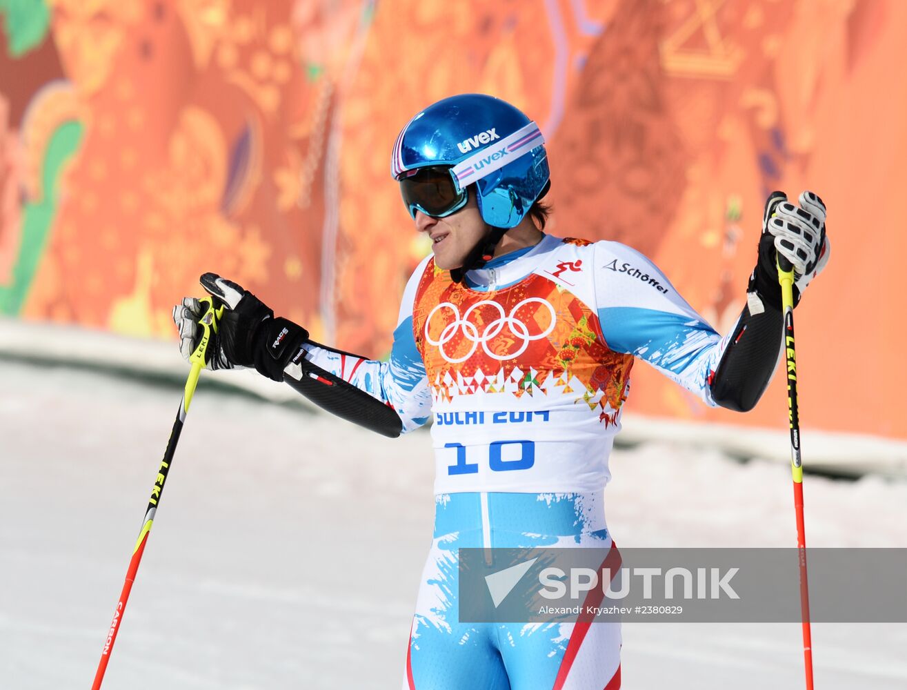2014 Winter Olympics. Alpine skiing. Men. Giant slalom