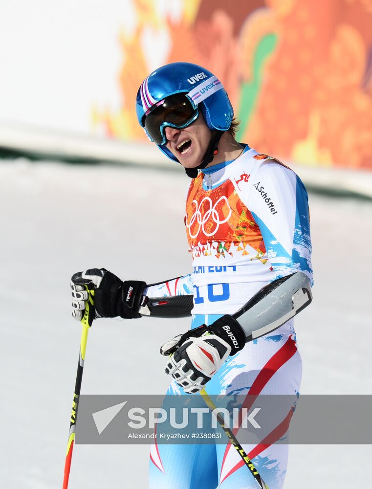 2014 Winter Olympics. Alpine skiing. Men. Giant slalom