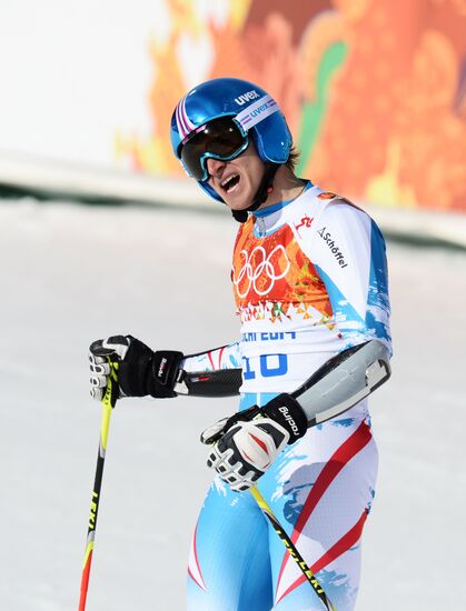 2014 Winter Olympics. Alpine skiing. Men. Giant slalom