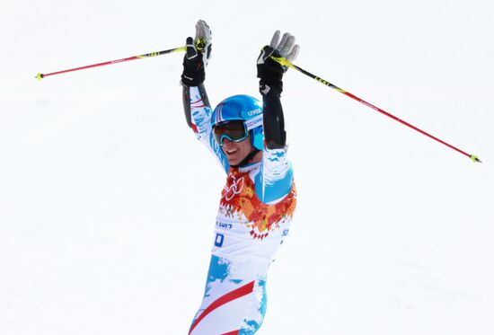 2014 Winter Olympics. Alpine skiing. Men. Giant slalom