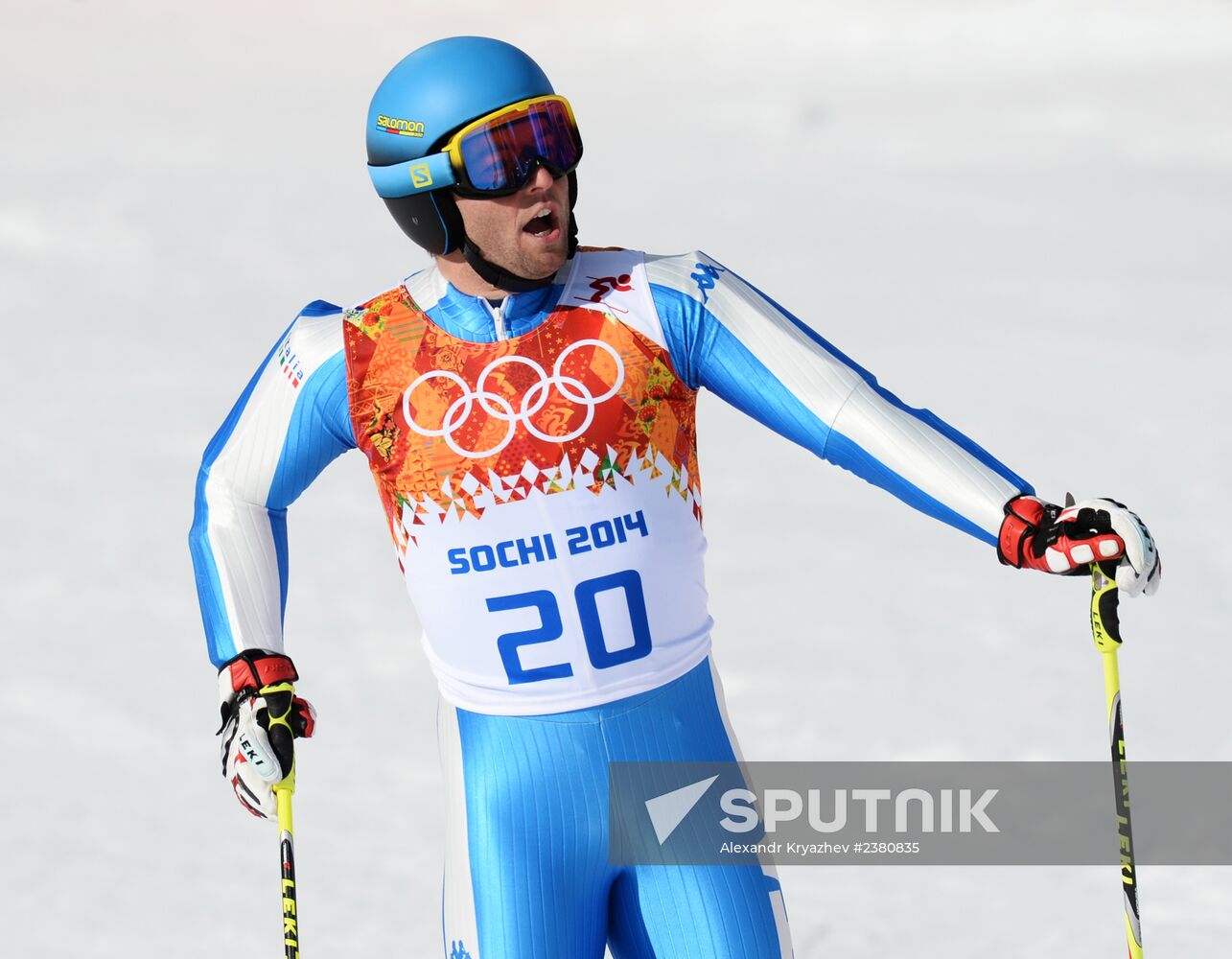2014 Winter Olympics. Alpine skiing. Men. Giant slalom