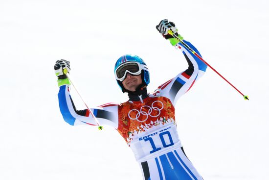 2014 Winter Olympics. Alpine skiing. Men. Giant slalom