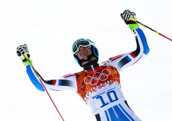 2014 Winter Olympics. Alpine skiing. Men. Giant slalom