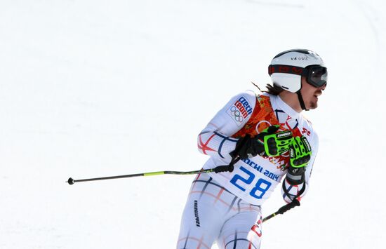 2014 Winter Olympics. Alpine skiing. Men. Giant slalom