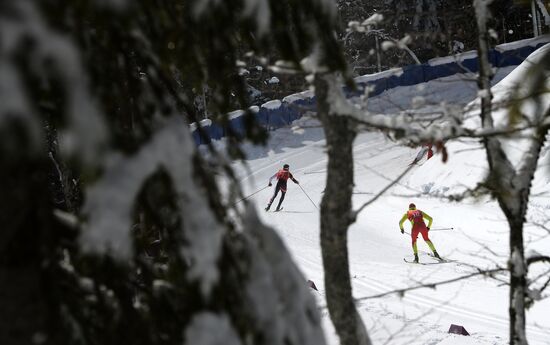 2014 Winter Olympics. Cross-country skiing. Men. Team sprint