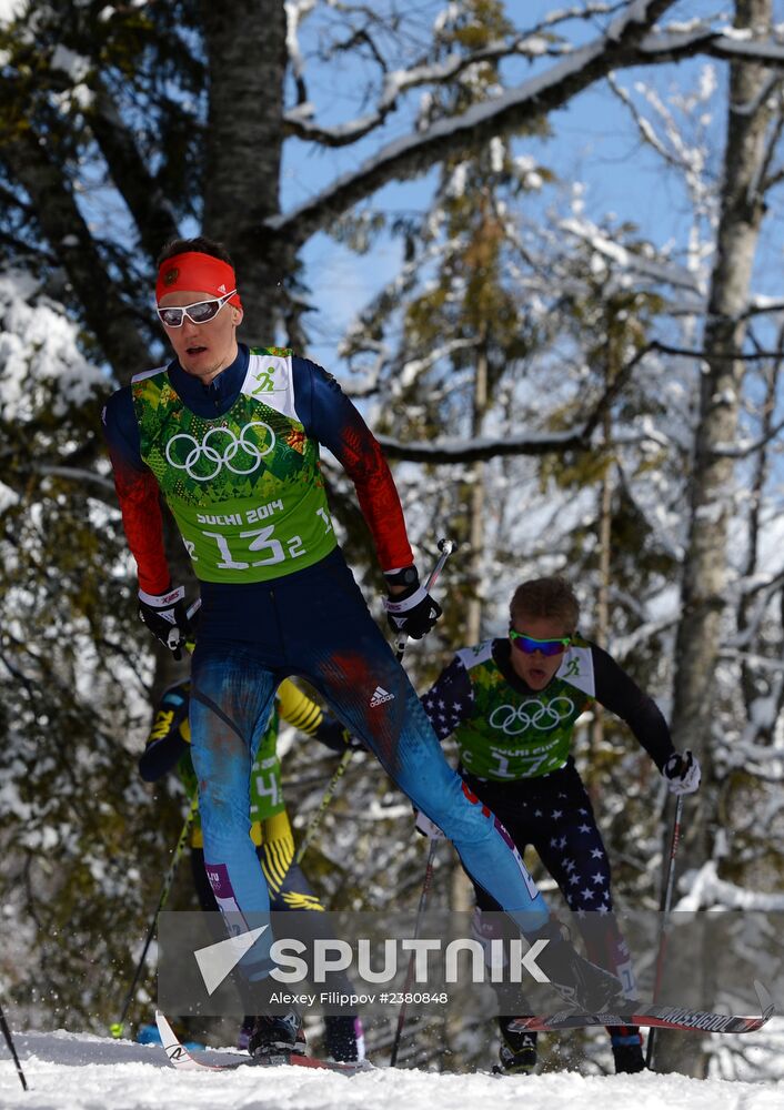 2014 Winter Olympics. Cross-country skiing. Men. Team sprint