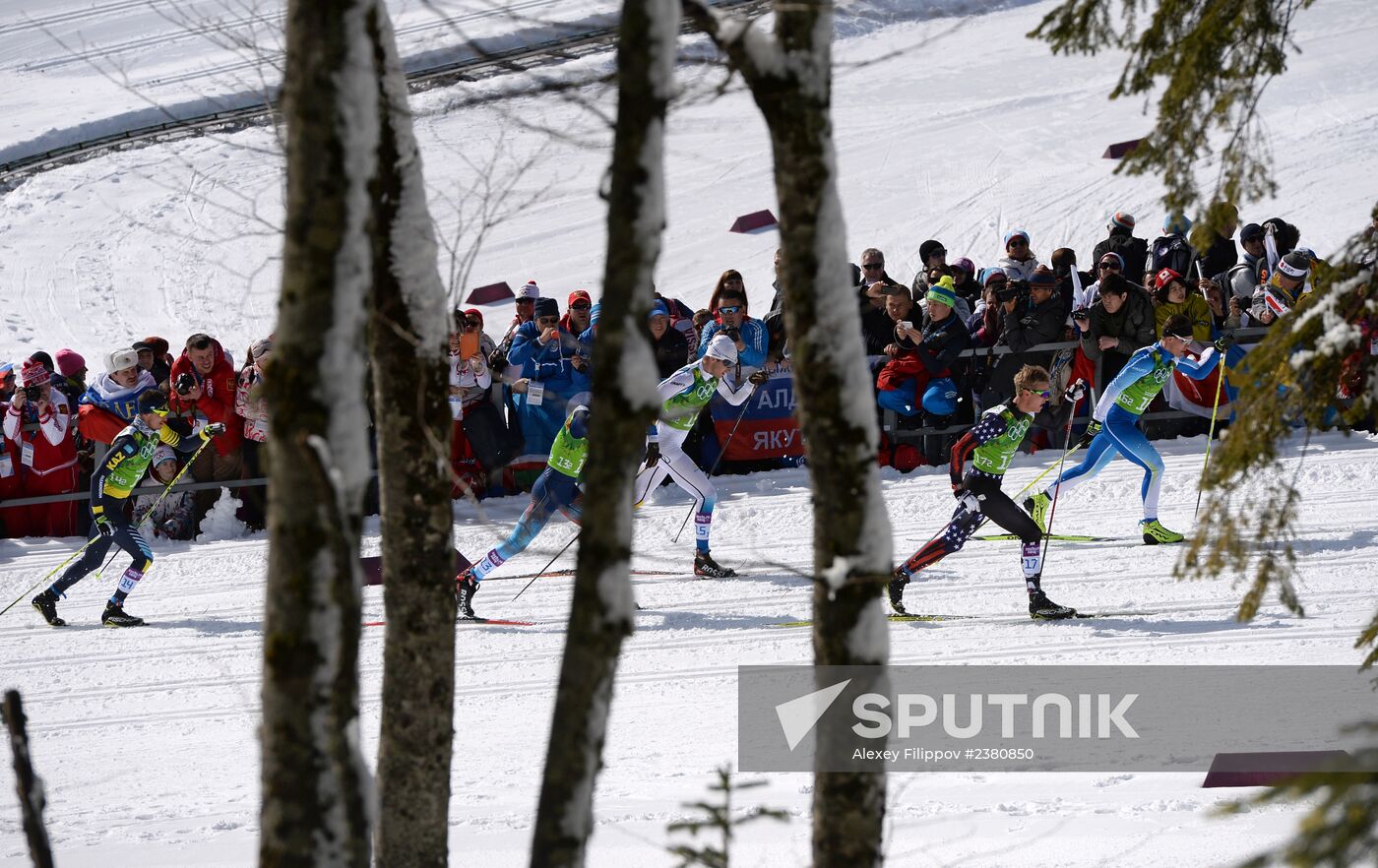 2014 Winter Olympics. Cross-country skiing. Men. Team sprint