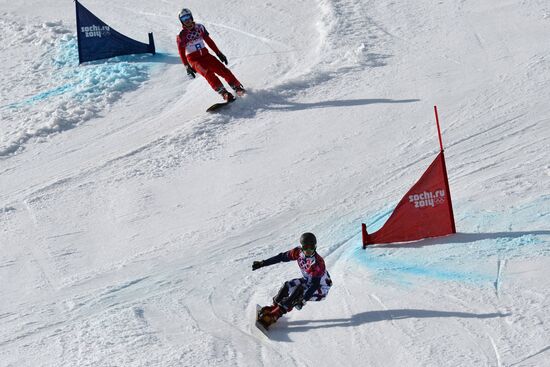 2014 Winter Olympics. Snowboarding. Men. Parallel giant slalom. Finals