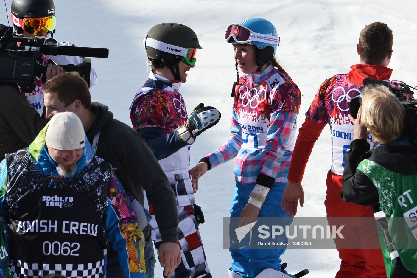 2014 Winter Olympics. Snowboarding. Men. Parallel giant slalom. Finals