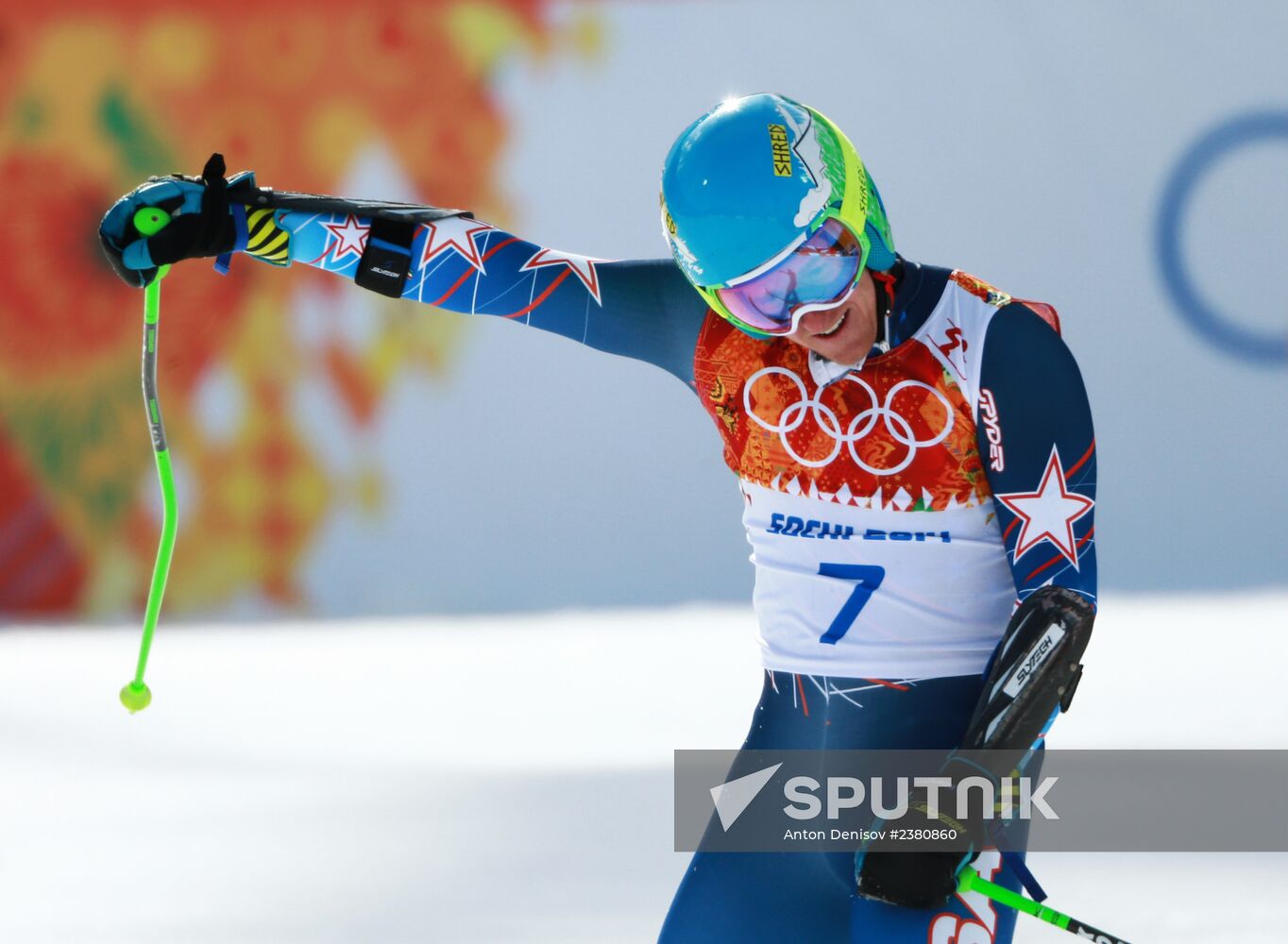 2014 Winter Olympics. Alpine skiing. Men. Giant slalom