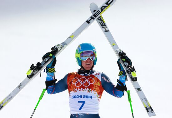 2014 Winter Olympics. Alpine skiing. Men. Giant slalom