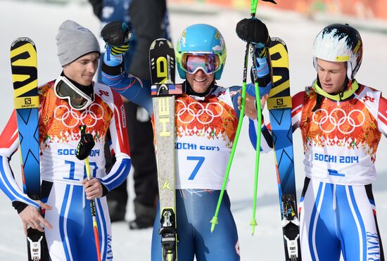 2014 Winter Olympics. Alpine skiing. Men. Giant slalom